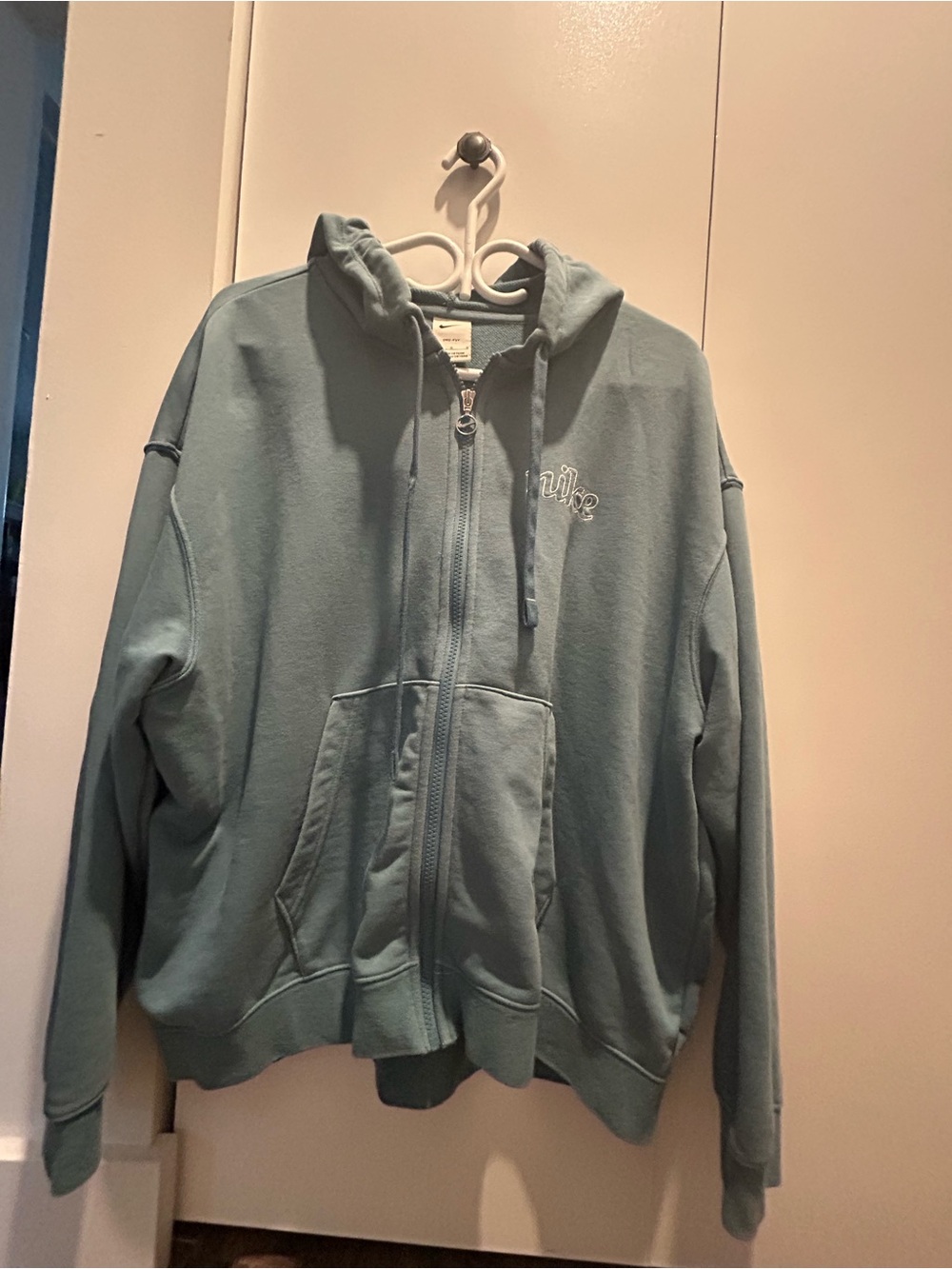 Nike Kids Teal Zip-Up Hoodie Jacket